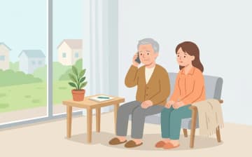 仕上がりや対応に満足できなかったときの相談先を表すイラスト
