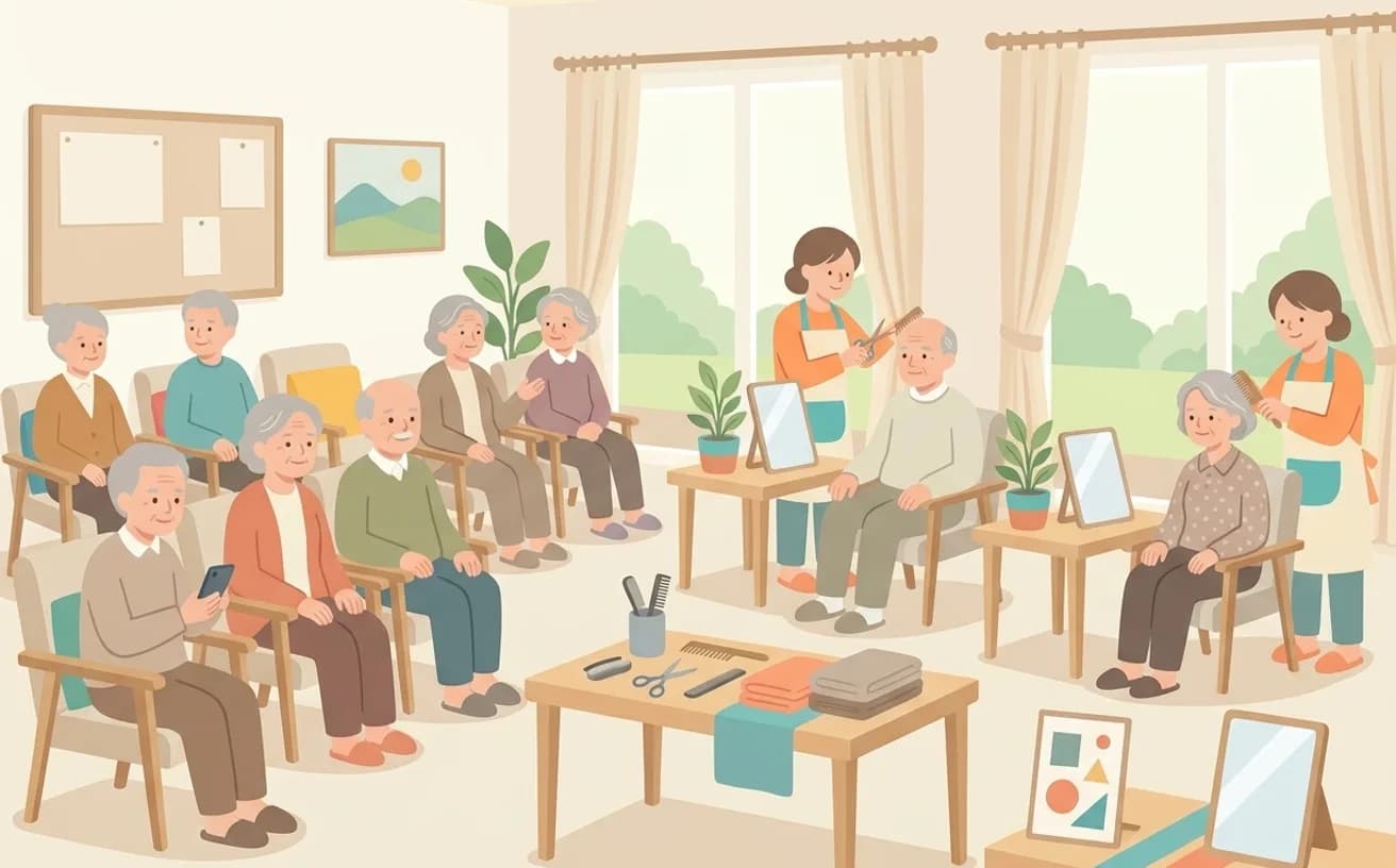 複数人まとめて依頼したときの費用の考え方（施設向け）を表すイラスト