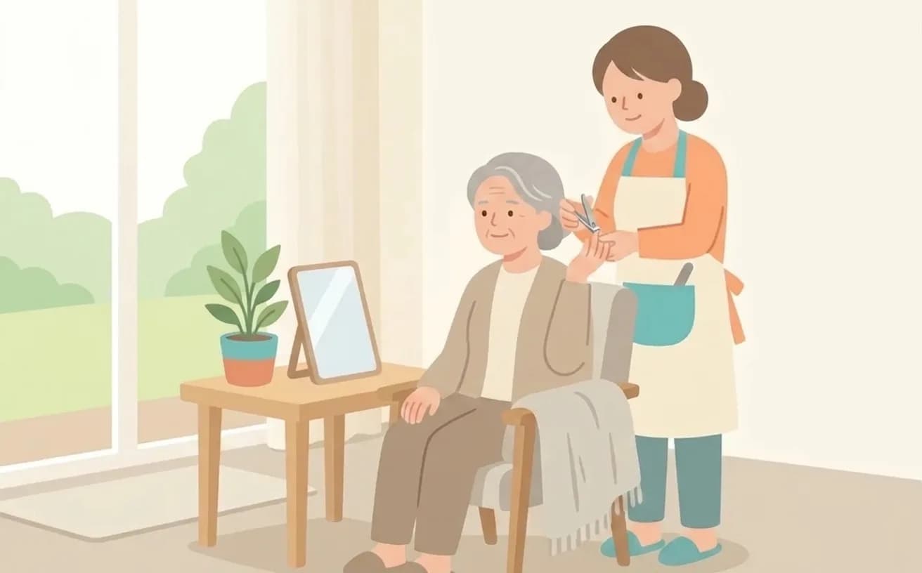 医療行為ではないネイルケアの確認ポイントを表すイラスト