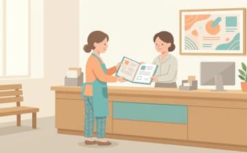 理美容業の届出制度のしくみを表すイラスト
