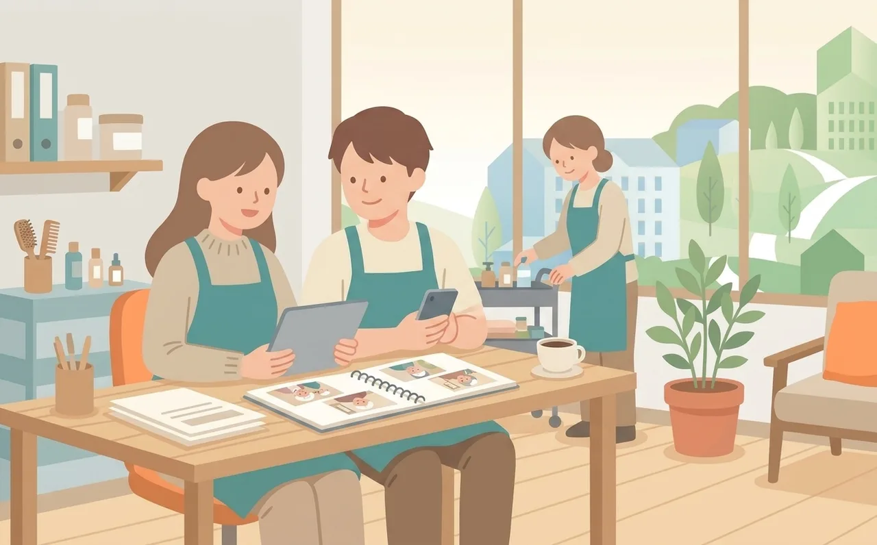 AI回答材料を準備するのイメージイラスト