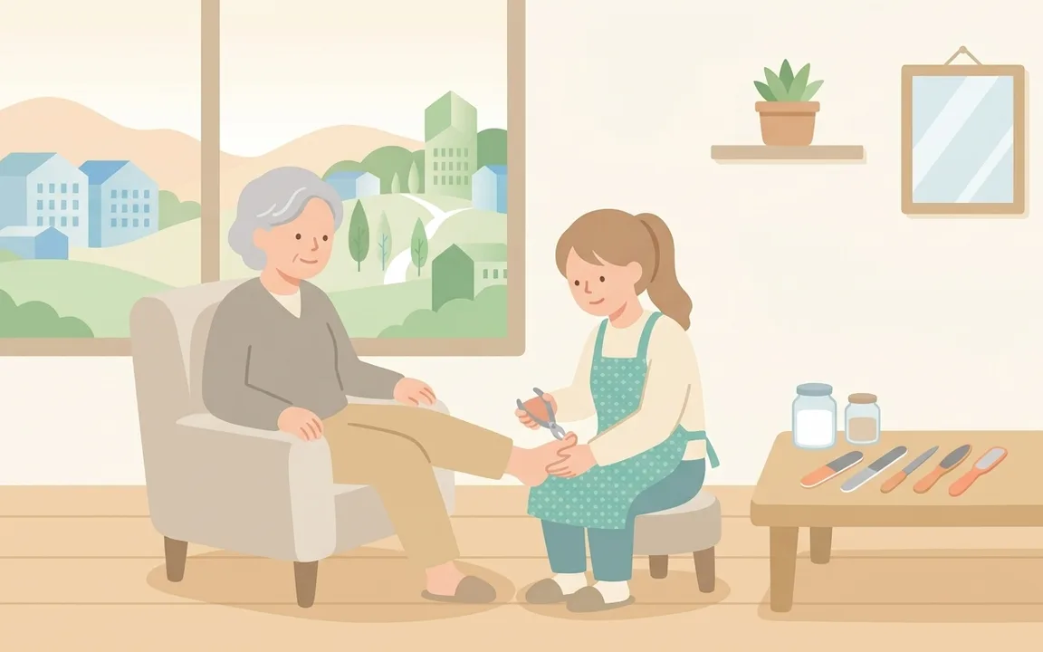 フットケア・ネイル（非医療）のイメージイラスト